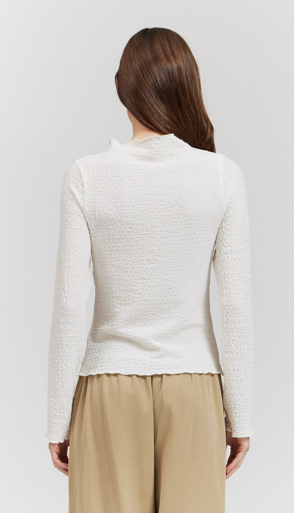 Elsewhere milk mock turtleneck