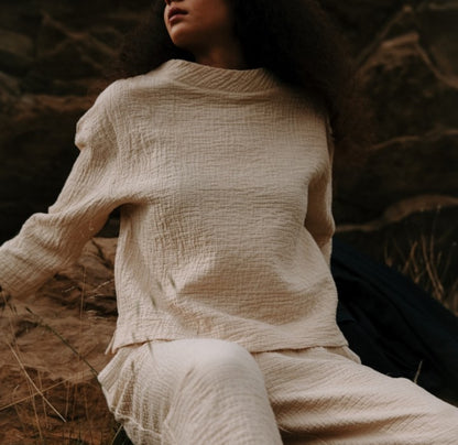 Elsewhere milk mock turtleneck