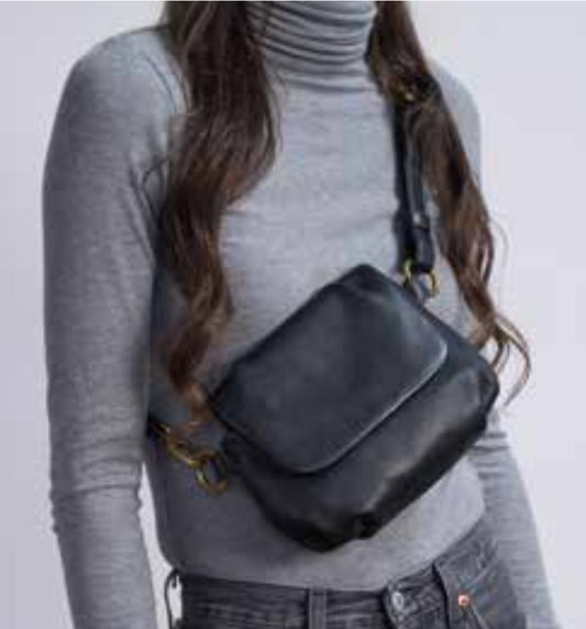 Hobo pebble leather crossbody sling