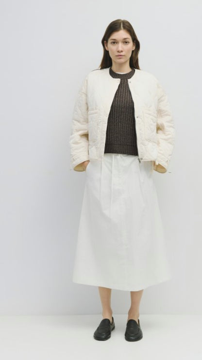 Mod ivory quilted jacket