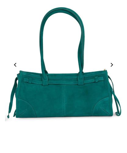 Suede East to West handbag