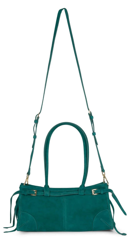 Suede East to West handbag