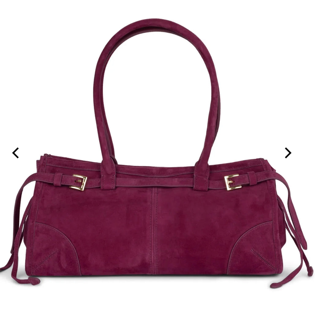 Suede East to West handbag