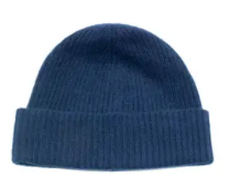 Cashmere ribbed unisex beanie hat